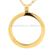 Free Sample fashion coin locket gold jewellery, new design gold pendant